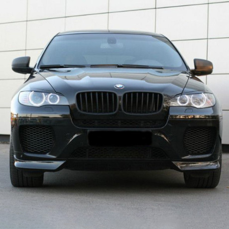 Клыки на передний бампер "GT" для BMW X6 купить недорого с доставкой в Ставрополь