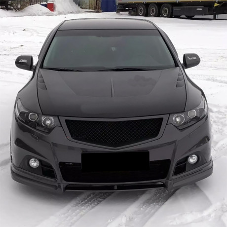 Вставка между клыками переднего бампера Modulo для Honda Accord (VIII gen)(2008-2013) купить недорого с доставкой в Ставрополь