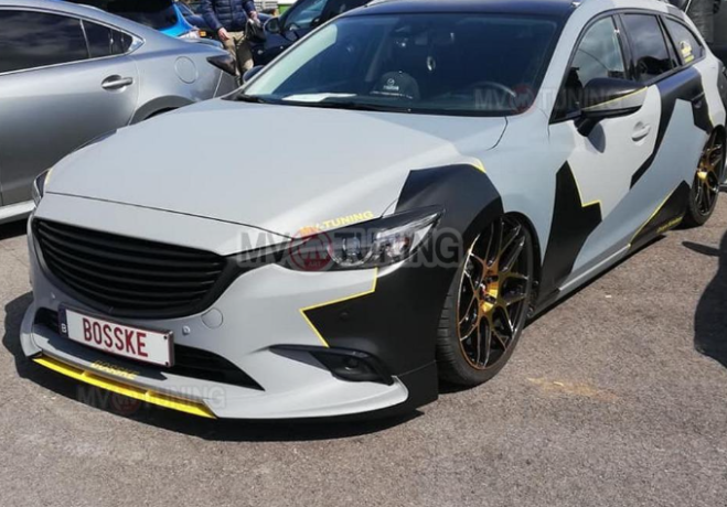 Спойлер-Вставка между клыками "SkyActivSport" для Mazda 6 (2015-н.в.) купить недорого с доставкой в Ставрополь