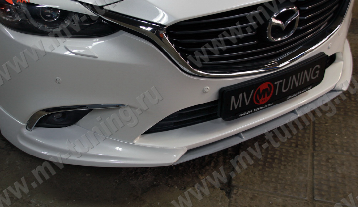 Спойлер-Вставка между клыками "SkyActivSport" для Mazda 6 (2015-н.в.) купить недорого с доставкой в Ставрополь