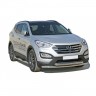 Защита порогов «Труба» (d76) для Hyundai Santa Fe (2012-2016)(Окрашенное) купить недорого с доставкой в Ставрополь