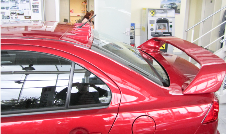 Аэродинамический рассекатель (накладка на крышу) "Zodiak Generator" для Mitsubishi Lancer X купить недорого с доставкой в Ставрополь