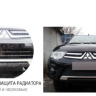 Защита радиатора "Standart" Chevrolet Epica (2006-2013) чёрная купить недорого с доставкой в Ставрополь