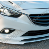 Сплиттер переднего бампера под клыки №2 "Lite Style" для Mazda 6 (2013-н.в.) купить недорого с доставкой в Ставрополь