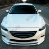 Сплиттер переднего бампера под клыки №2 "Lite Style" для Mazda 6 (2013-н.в.) купить недорого с доставкой в Ставрополь