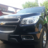 Защита радиатора "Standart" Chevrolet Trailblazer (2012-2015) чёрная купить недорого с доставкой в Ставрополь