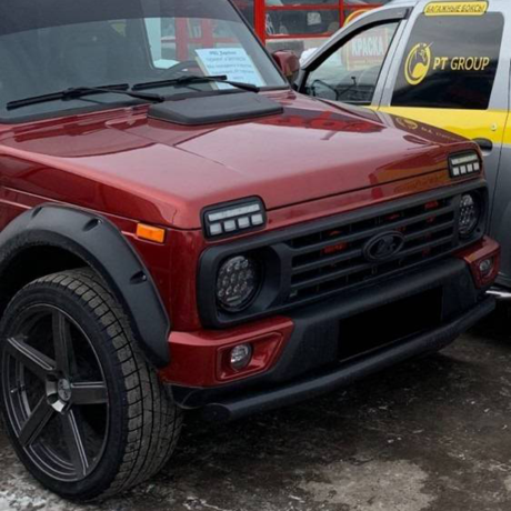 Бампер передний "Urban" под ПТФ для L@DA 4x4 Urban купить недорого с доставкой в Ставрополь