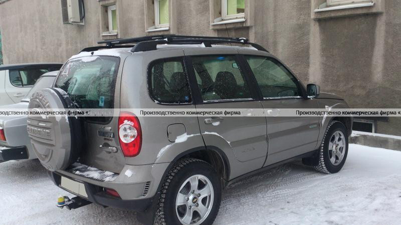 Платформа "Спринт" на B@3 2123 "Chevrolet Niv@" установка на штатные рейлинги купить недорого с доставкой в Ставрополь