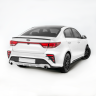 Бампер задний "Kudos" под раздвоенный глушитель для Kia Rio (2017-2020) купить недорого с доставкой в Ставрополь