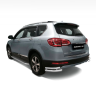 Защита заднего бампера двойная угловая d63/51мм (НПС) HAVAL H6 (2014-н.в.) купить недорого с доставкой в Ставрополь
