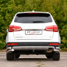 Защита заднего бампера двойная угловая d63/51мм (НПС) HAVAL H6 (2014-н.в.) купить недорого с доставкой в Ставрополь