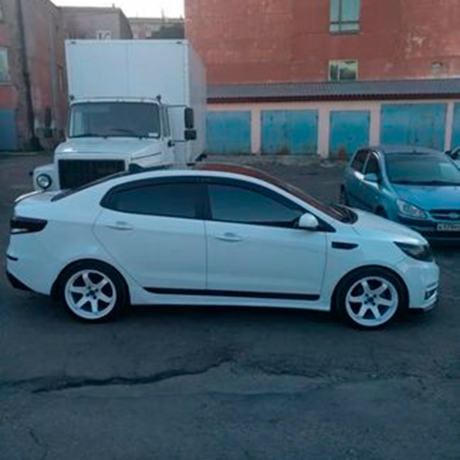 Накладки на пороги KIA RIO III (2014-2017) купить недорого с доставкой в Ставрополь
