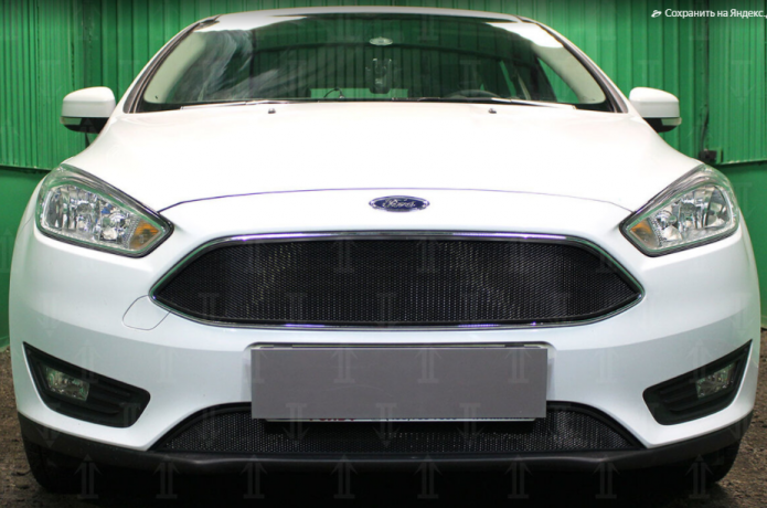 Защита радиатора "Standart" Ford Focus III рестайлинг (2014-2019) низ, чёрная купить недорого с доставкой в Ставрополь