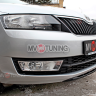 Спойлер переднего бампера (под покраску) для Skoda Rapid (2012-н.в.) купить недорого с доставкой в Ставрополь