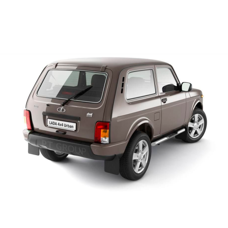 Защита порогов с накладками d63мм (НПС) L@DA "4х4 2121" с 1995 г.в., L@DA 4x4 Urban c 2015 г.в. купить недорого с доставкой в Ставрополь