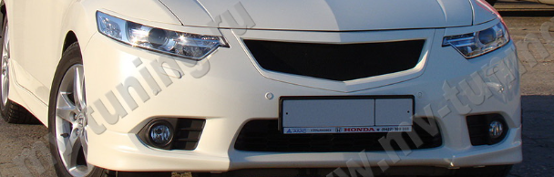 Клыки (накладки) переднего бампера "Type-S" для Honda Accord VIII (2011-2013) купить недорого с доставкой в Ставрополь